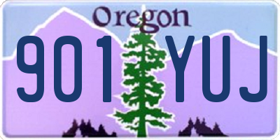 OR license plate 901YUJ