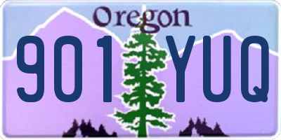 OR license plate 901YUQ