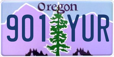 OR license plate 901YUR