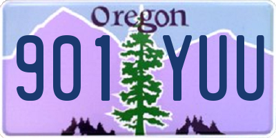 OR license plate 901YUU