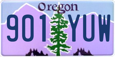 OR license plate 901YUW