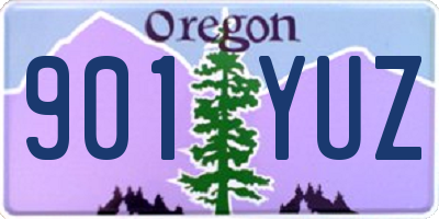 OR license plate 901YUZ