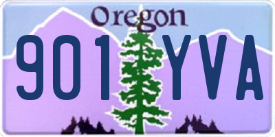 OR license plate 901YVA