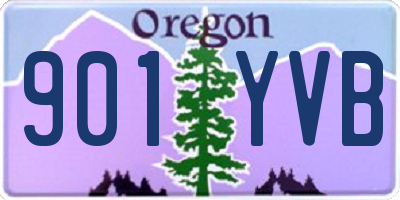 OR license plate 901YVB
