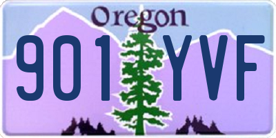 OR license plate 901YVF