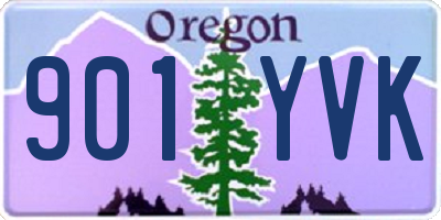 OR license plate 901YVK