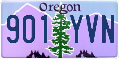OR license plate 901YVN