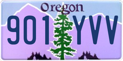 OR license plate 901YVV