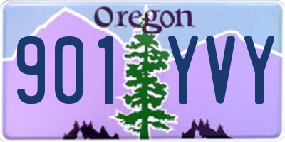 OR license plate 901YVY