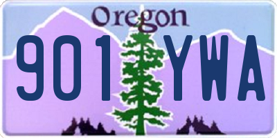 OR license plate 901YWA