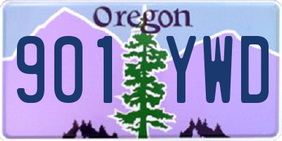 OR license plate 901YWD