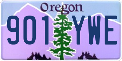 OR license plate 901YWE