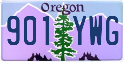 OR license plate 901YWG