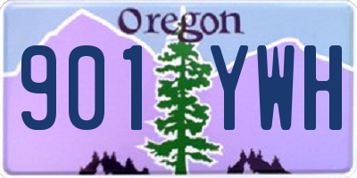 OR license plate 901YWH