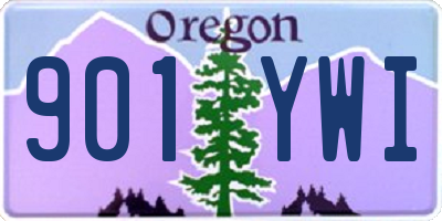 OR license plate 901YWI