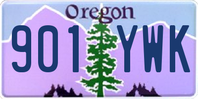 OR license plate 901YWK
