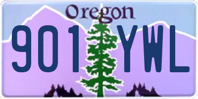 OR license plate 901YWL