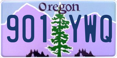 OR license plate 901YWQ