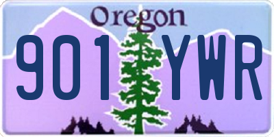 OR license plate 901YWR