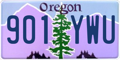 OR license plate 901YWU