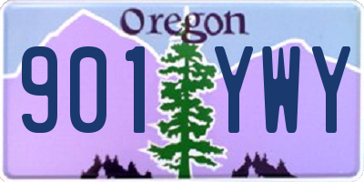 OR license plate 901YWY