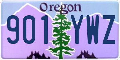 OR license plate 901YWZ