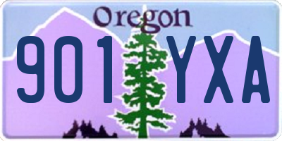 OR license plate 901YXA