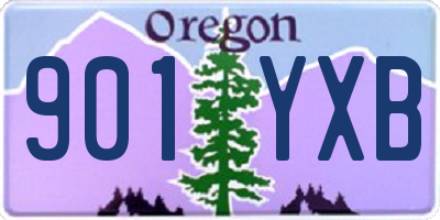OR license plate 901YXB