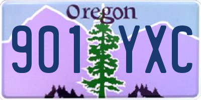 OR license plate 901YXC