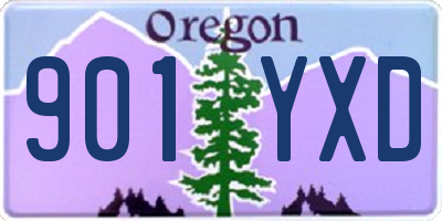 OR license plate 901YXD