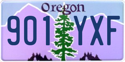 OR license plate 901YXF