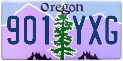 OR license plate 901YXG