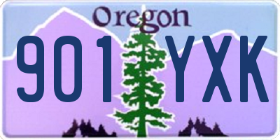 OR license plate 901YXK