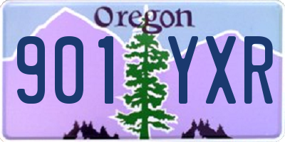 OR license plate 901YXR