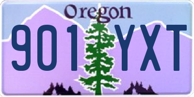 OR license plate 901YXT