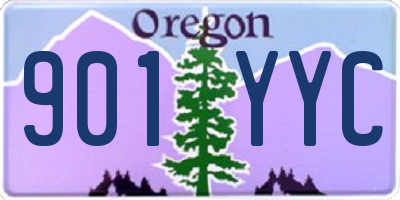 OR license plate 901YYC