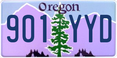 OR license plate 901YYD