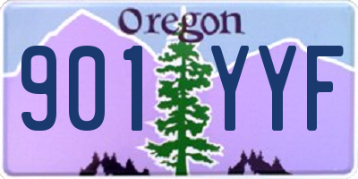 OR license plate 901YYF