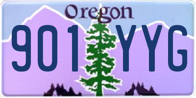 OR license plate 901YYG