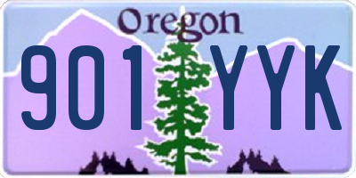 OR license plate 901YYK