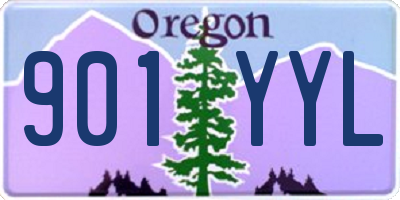 OR license plate 901YYL
