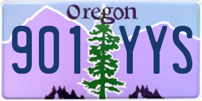 OR license plate 901YYS