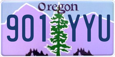 OR license plate 901YYU