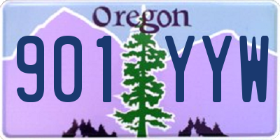 OR license plate 901YYW