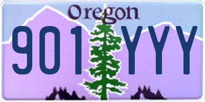 OR license plate 901YYY