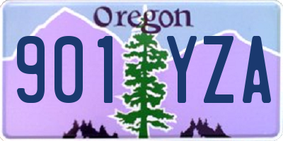 OR license plate 901YZA
