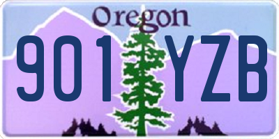 OR license plate 901YZB