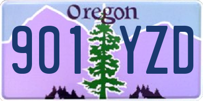 OR license plate 901YZD