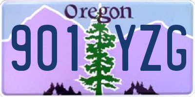 OR license plate 901YZG