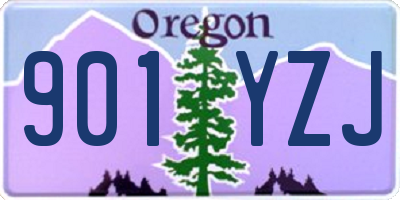 OR license plate 901YZJ